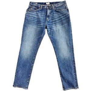 Todd Snyder Men's Slim Straight Jeans in Faded Blue Denim